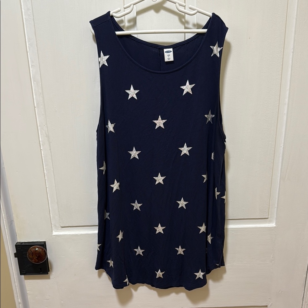 Old Navy Blue Tee Sleeveless Relaxed